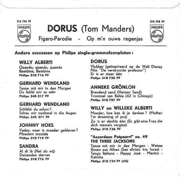 Dorus Met Orkest o.l.v. Pi Scheffer : Figaro - Parodie (7", Single, Mono)