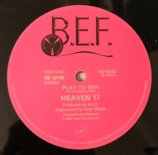 Heaven 17 : Play To Win (12", Single)