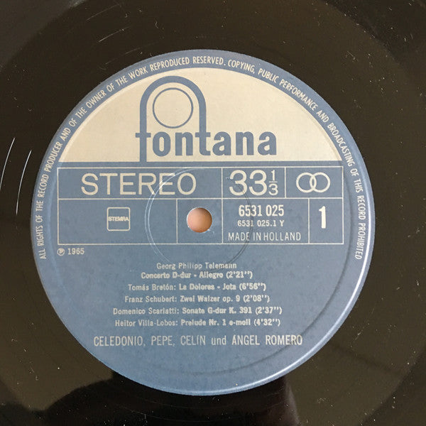 The Romeros : Ein Gitarrenfestival Mit Den Romeros (LP, RE)