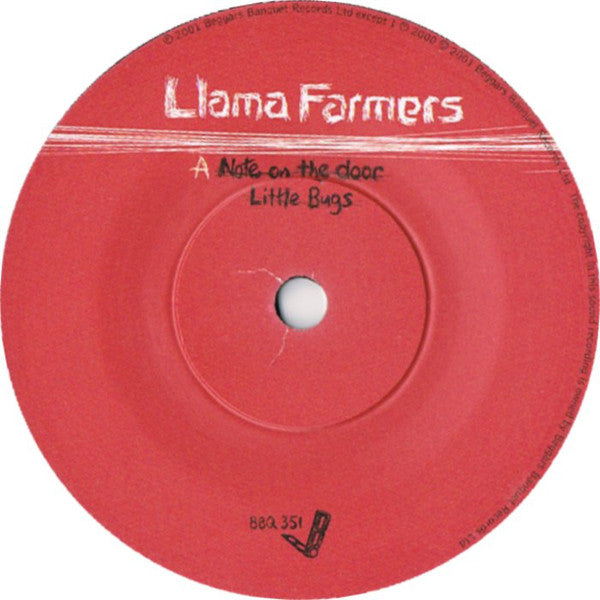Llama Farmers : Note On The Door (7", Single)
