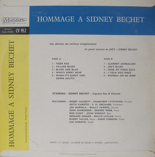 Sidney Bechet : Hommage A Sidney Bechet (LP, Comp)