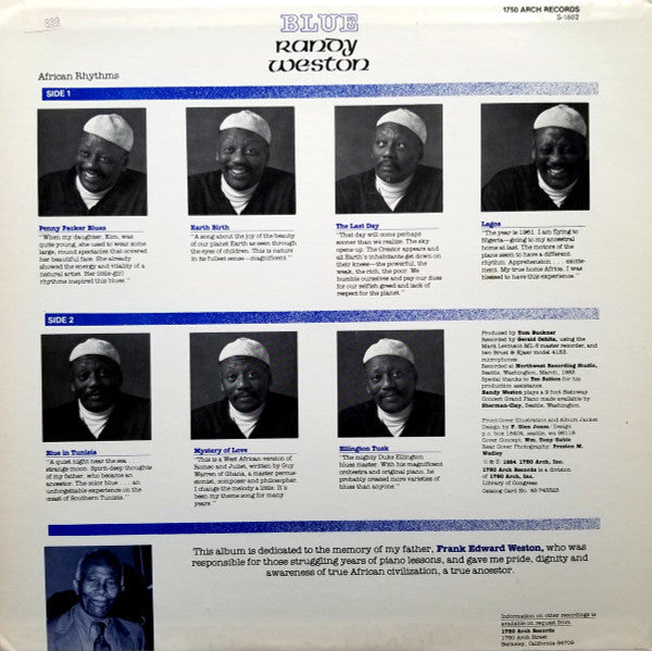 Randy Weston : Blue (LP, Album)