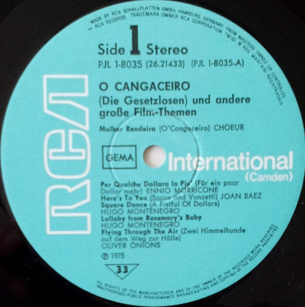 Various : O'Cangaceiro Und Andere Große Film-Themen (LP, Comp)