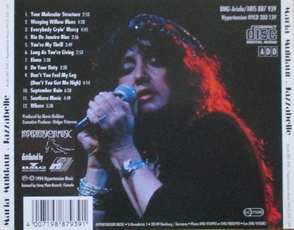 Maria Muldaur : Jazzabelle (CD, Album)