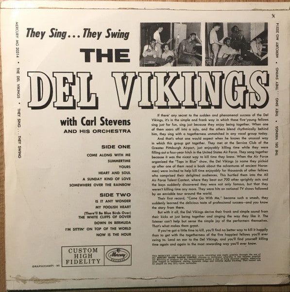 The Dell-Vikings : They Sing... They Swing (LP, Album, Mono)