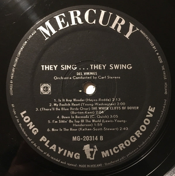 The Dell-Vikings : They Sing... They Swing (LP, Album, Mono)