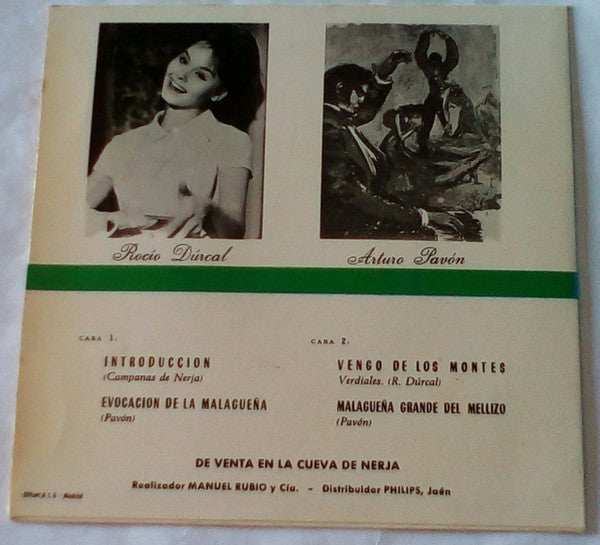 Rocío Dúrcal, Arturo Pavón : Campanas De La Cueva De Nerja (7", EP, Mono)