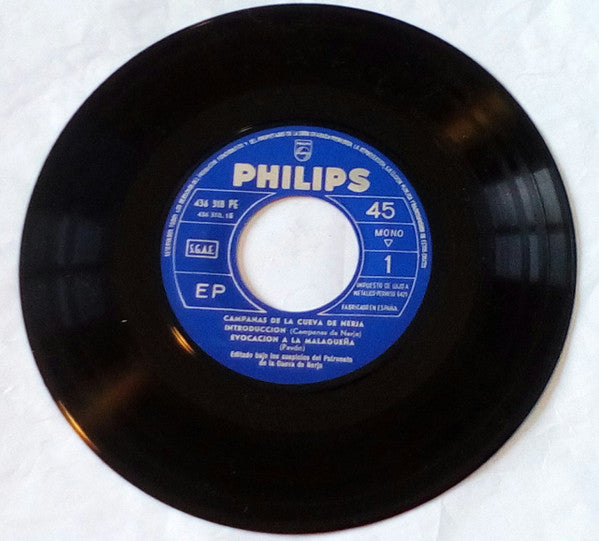 Rocío Dúrcal, Arturo Pavón : Campanas De La Cueva De Nerja (7", EP, Mono)