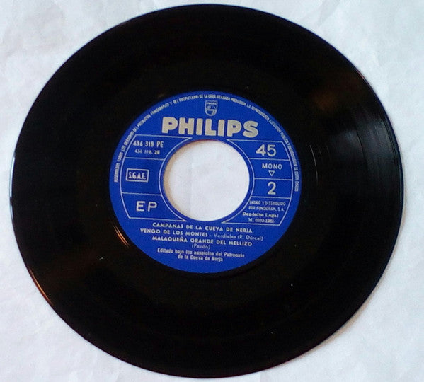 Rocío Dúrcal, Arturo Pavón : Campanas De La Cueva De Nerja (7", EP, Mono)