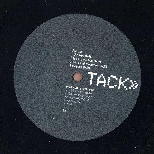 Tackhead : Friendly As A Hand Grenade (LP, Album)