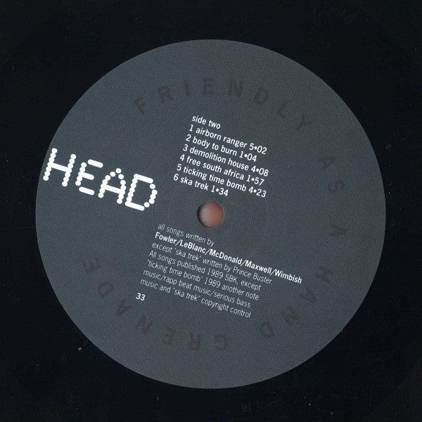 Tackhead : Friendly As A Hand Grenade (LP, Album)