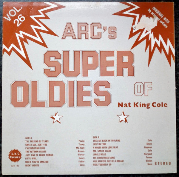 Nat King Cole : ARC's Super Oldies Of Nat King Cole Vol. 26 (LP, Comp)