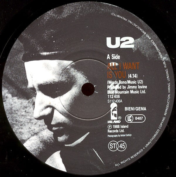 U2 : All I Want Is You (7", Single)