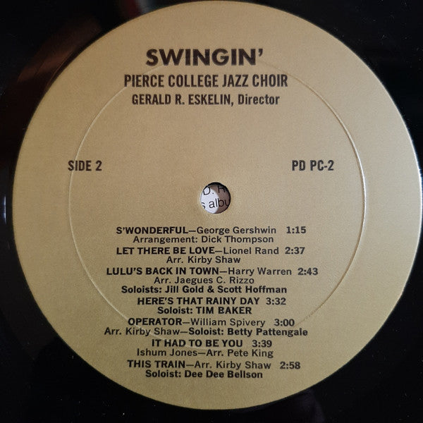 Pierce College Jazz Choir : Swingin' (LP)