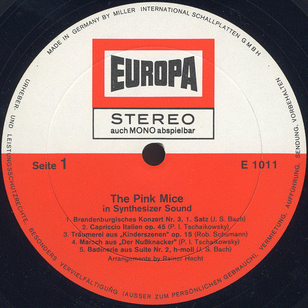 The Pink Mice : In Synthesizer Sound (LP, Album)