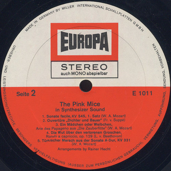 The Pink Mice : In Synthesizer Sound (LP, Album)