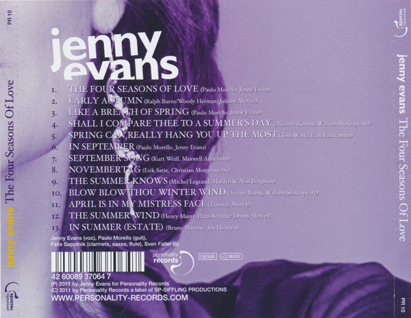Jenny Evans (4) : The Four Seasons Of Love (CD, Album)