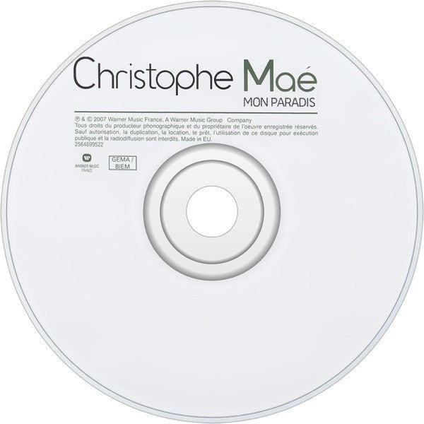 Christophe Maé : Mon Paradis (CD, Album)
