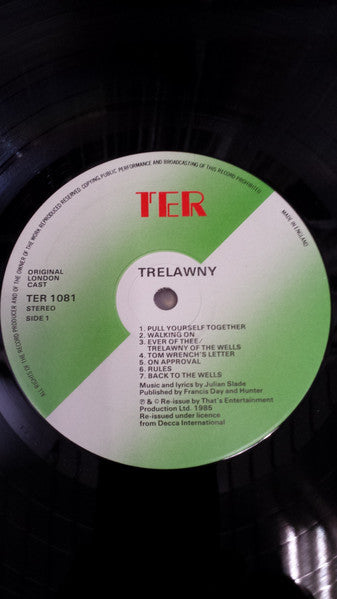 Julian Slade : Trelawny - Original London Cast Recording (LP, RE)