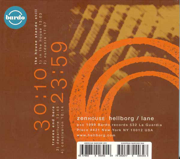 Jonas Hellborg / Shawn Lane : Zenhouse (CD, Album)