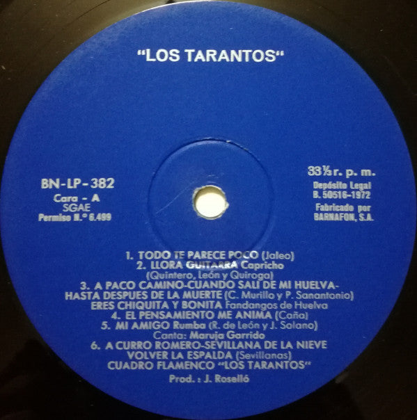 Cuadro Flamenco Los Tarantos : Los Tarantos (LP, RE)