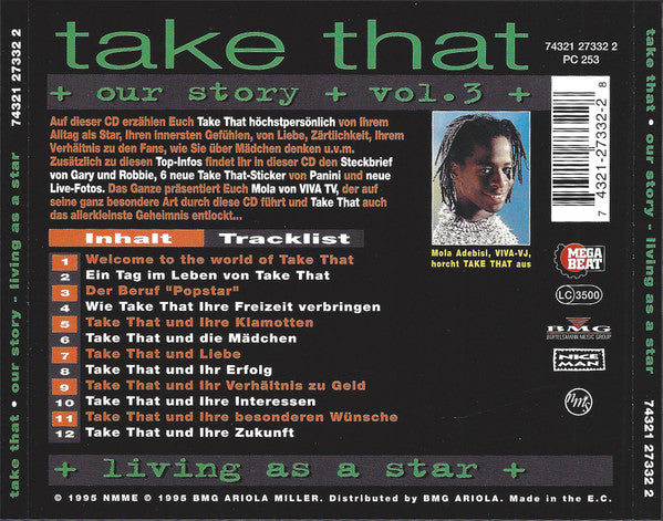 Take That : Our Story Vol. 3 - Living As A Star (CD)