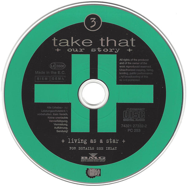 Take That : Our Story Vol. 3 - Living As A Star (CD)