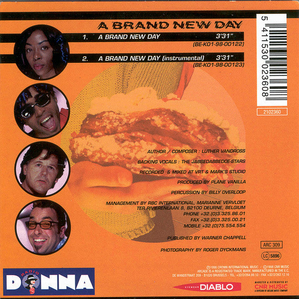 Plane Vanilla & The Jabbedabbedoe-Stars : A Brand New Day (CD, Single)