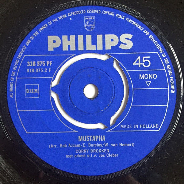 Corry Brokken : Milord (7", Single, Mono, 3-P)