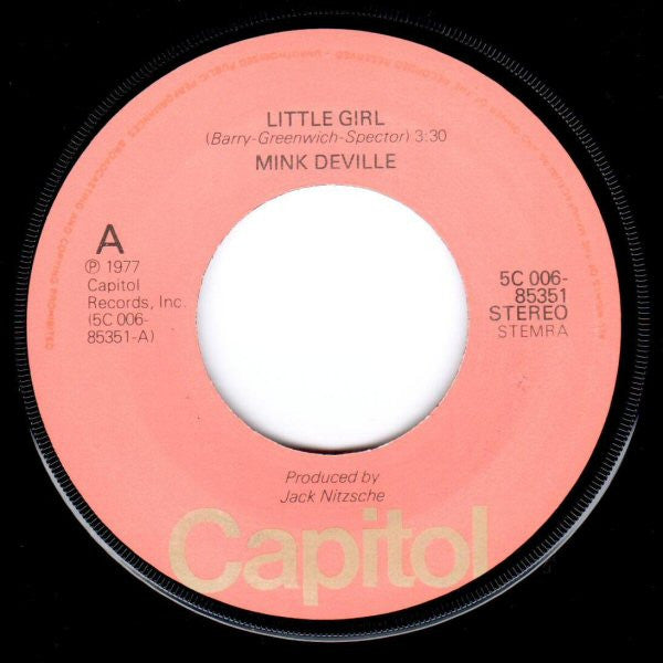 Mink DeVille : Little Girl / Cadillac Walk (7", Single)