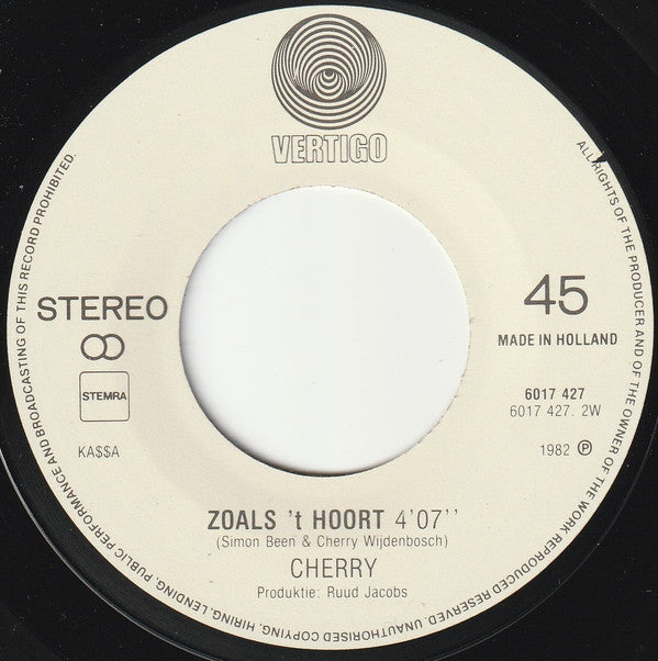 Cherry (31) : Vang Me (7", Single)