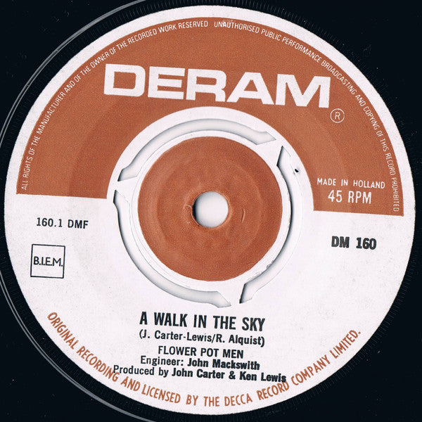 Flower Pot Men : A Walk In The Sky (7", Single, Mono)