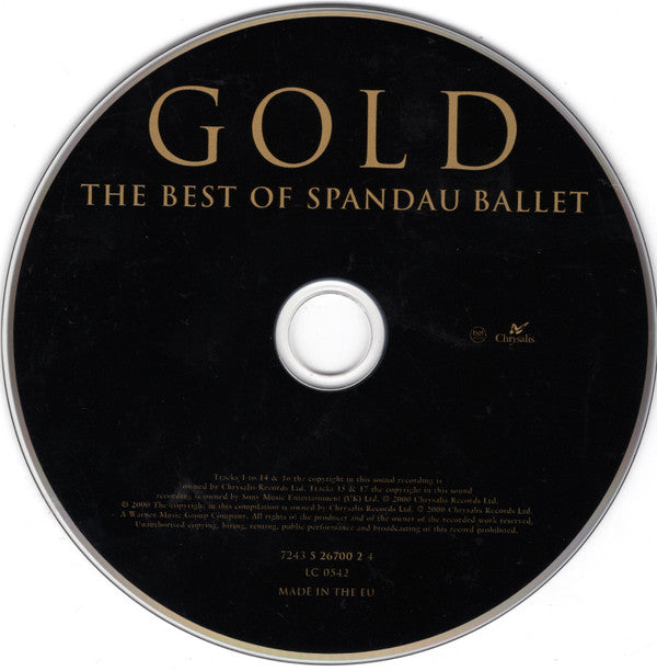 Spandau Ballet : Gold - The Best Of Spandau Ballet (CD, Comp)