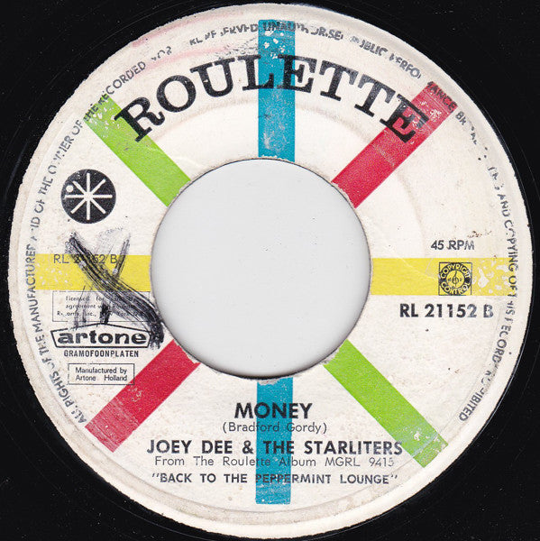 Joey Dee & The Starliters : Everytime I Think About You (7")