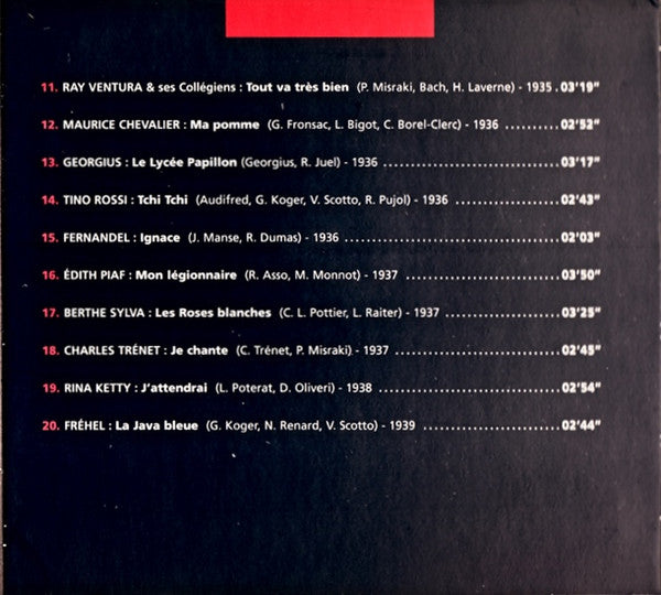 Various : Chansons D'hier (CD, Comp, Dig)