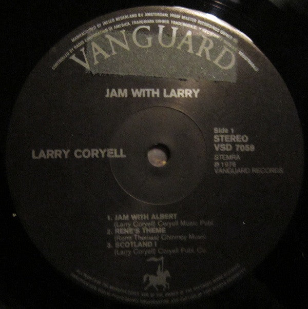 Larry Coryell : Jam With Larry (LP, Comp)