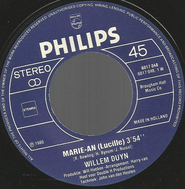 Willem Duyn : Marie-An (7", Single)