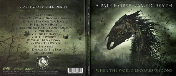 A Pale Horse Named Death : When The World Becomes Undone (CD, Album, Dig)