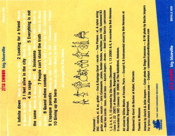 Zita Swoon : Big Blueville (CD, Album)