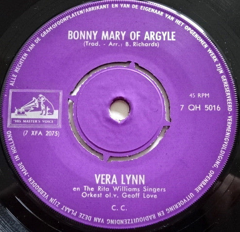 Vera Lynn : Bonny Mary Of Argyle / All Thro' The Night (7", Single)