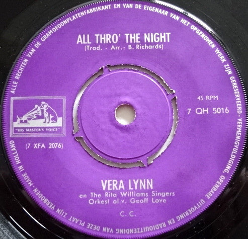 Vera Lynn : Bonny Mary Of Argyle / All Thro' The Night (7", Single)