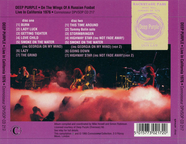 Deep Purple : On The Wings Of A Russian Foxbat • Live In California Long Beach Arena 1976 (2xCD, Album)