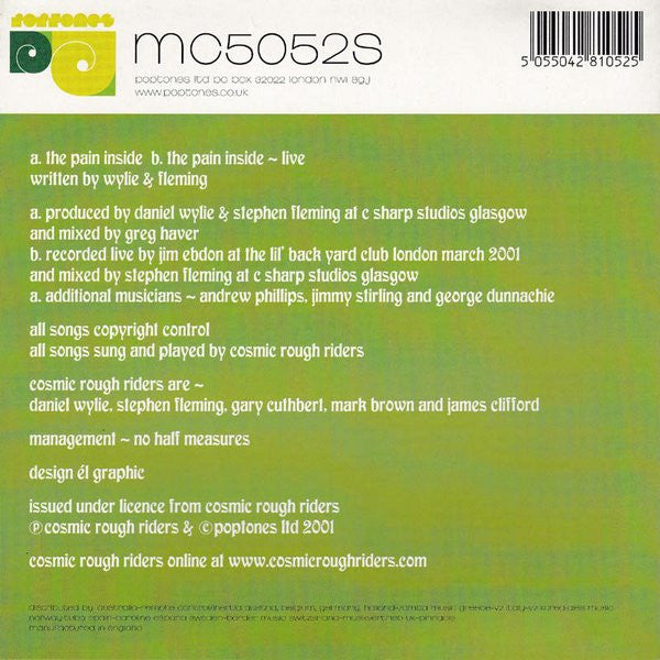 Cosmic Rough Riders : The Pain Inside (7", Single)