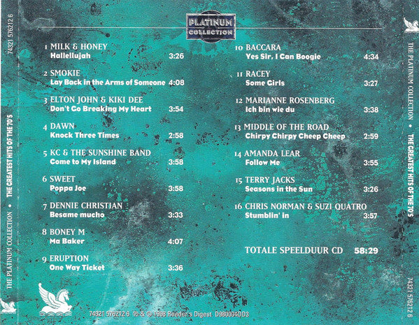 Various : The Greatest Hits Of The 70's (CD, Comp)