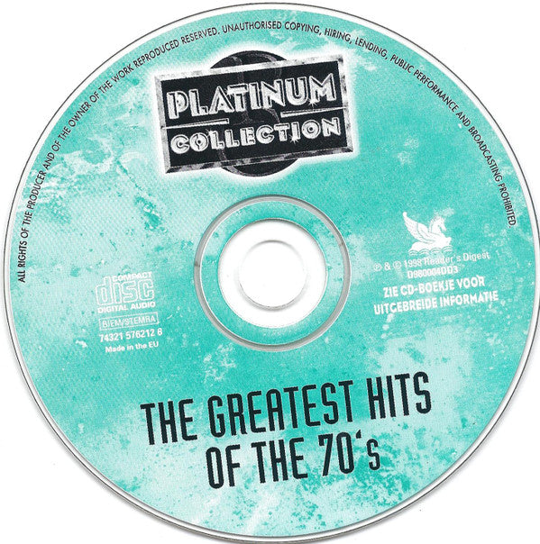 Various : The Greatest Hits Of The 70's (CD, Comp)
