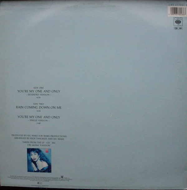 Jennifer Rush : You're My One And Only (Extended Version) (12", Maxi)