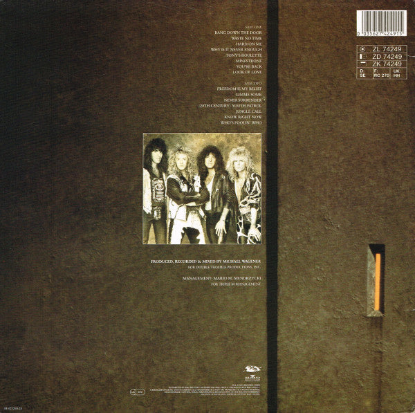 Bonfire : Point Blank (LP, Album)