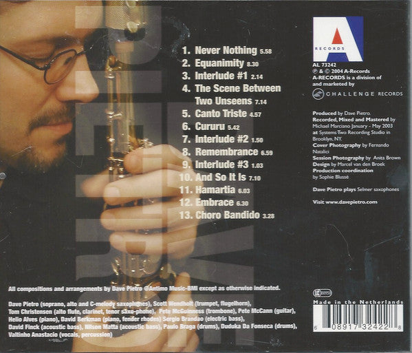 Dave Pietro : Embrace: Impressions Of Brazil (CD, Album)
