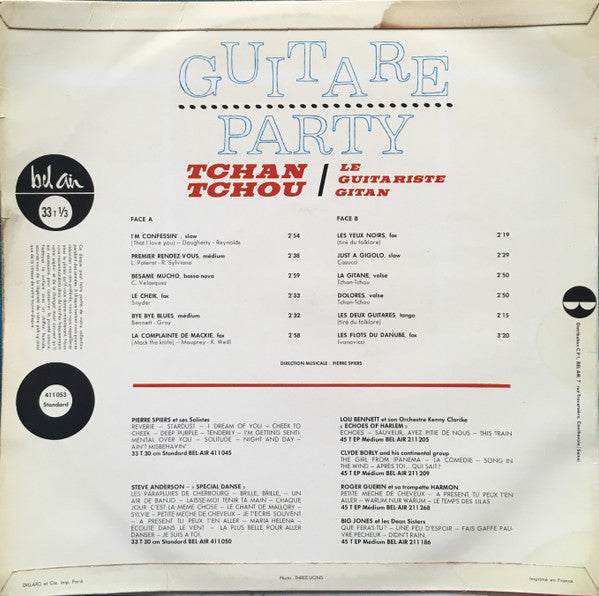 Tchan Tchou : Guitare Party Avec Tchan Tchou Le Guitariste Gitan (LP, Album, Mono)