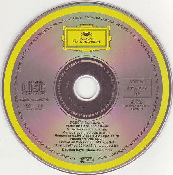 Robert Schumann, Douglas Boyd, Maria-João Pires : »Fantasiestücke« • Musik Für Oboe & Klavier = Music For Oboe & Piano (CD, 4D )